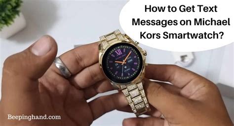 michael kors mkt 5005 whatsapp schreiben|How to Get Text Messages on Michael Kors Smartwatch: Easy .